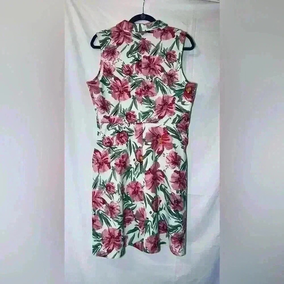 T Tahari Floral Sleeveless Dress size 14 - Picture 2 of 4